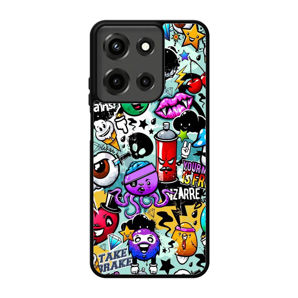 Cartoon Graffiti Motorola Moto G 5G 2025 Case OV5898