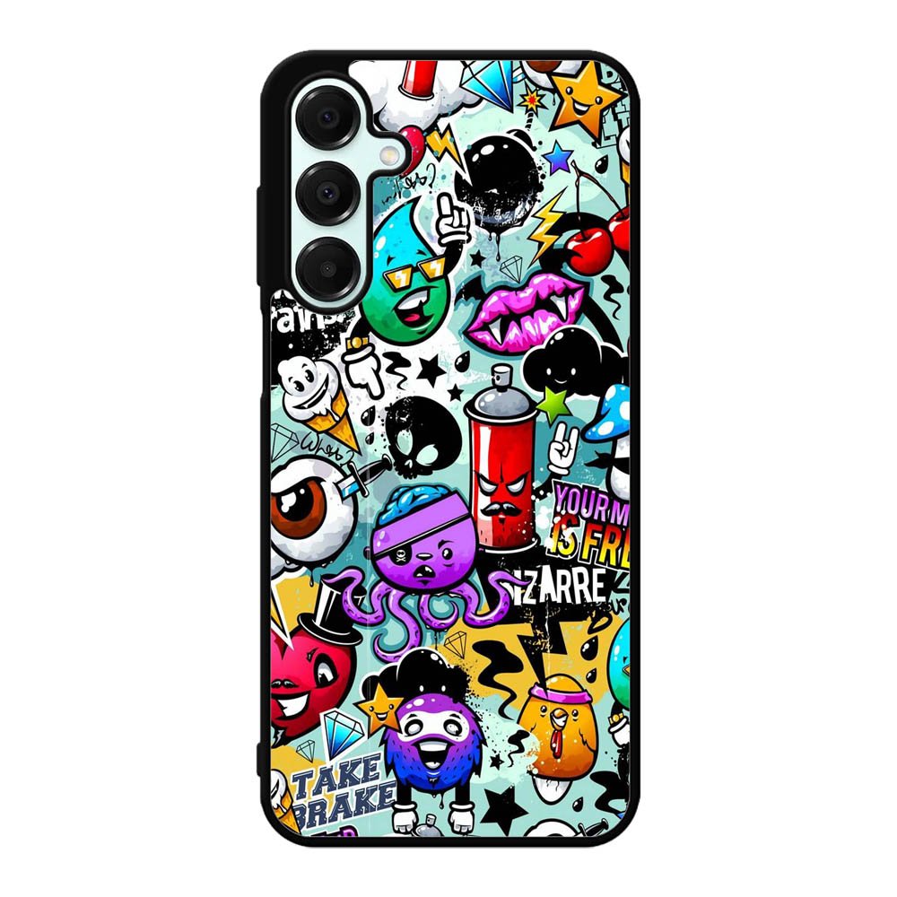 Cartoon Graffiti Samsung Galaxy A16 Case OV1497