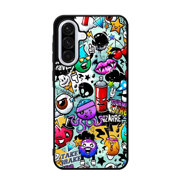 Cartoon Graffiti Samsung Galaxy A36 Case OV1497