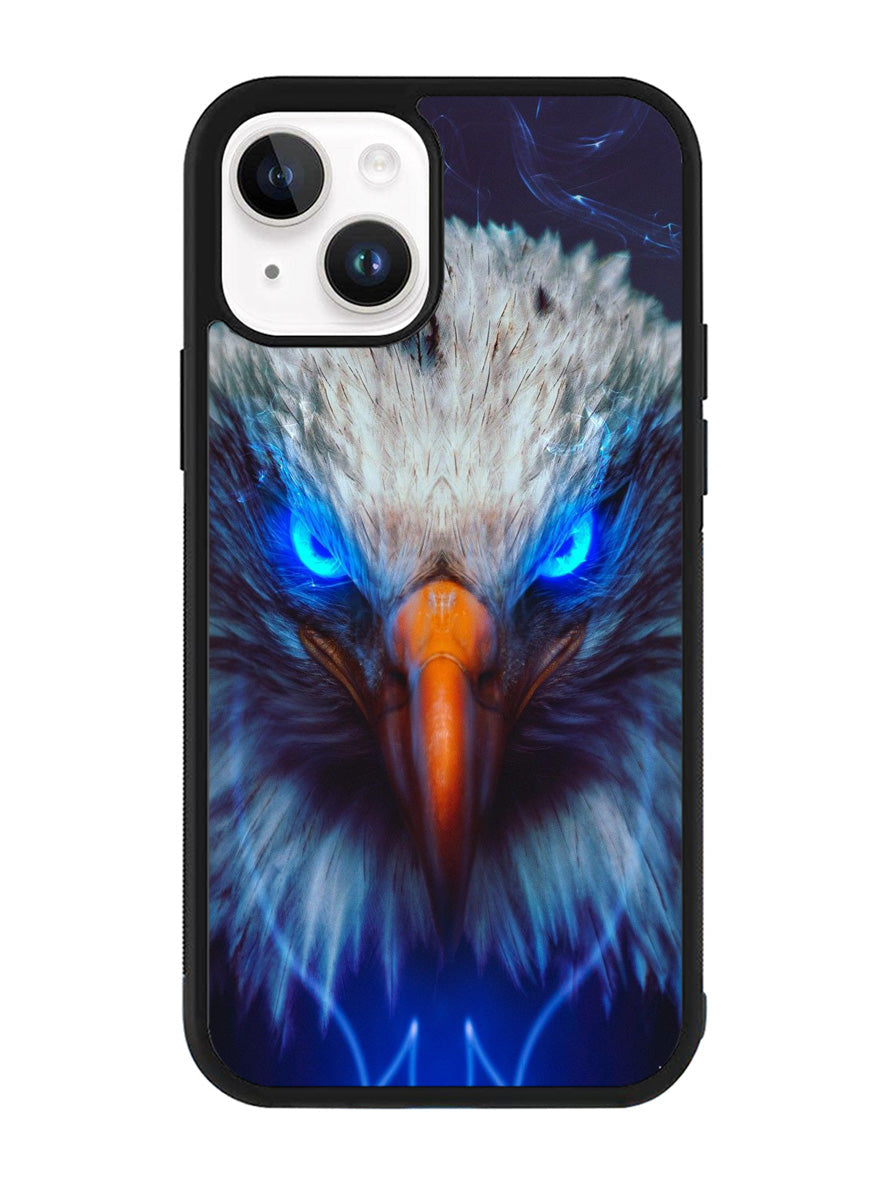 Eagle Neon Eyes iPhone 14 Plus Case QC8376