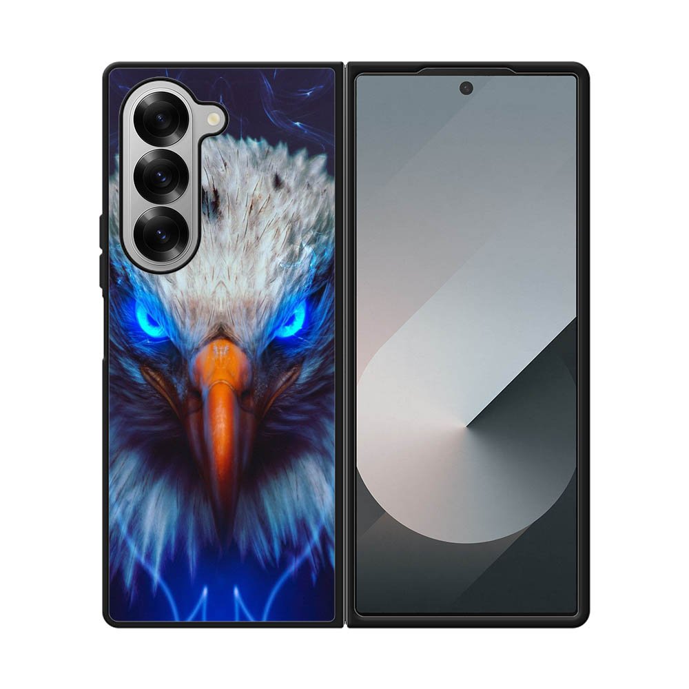 Eagle Neon Eyes Samsung Galaxy Z Fold 7 5G Case OV8376