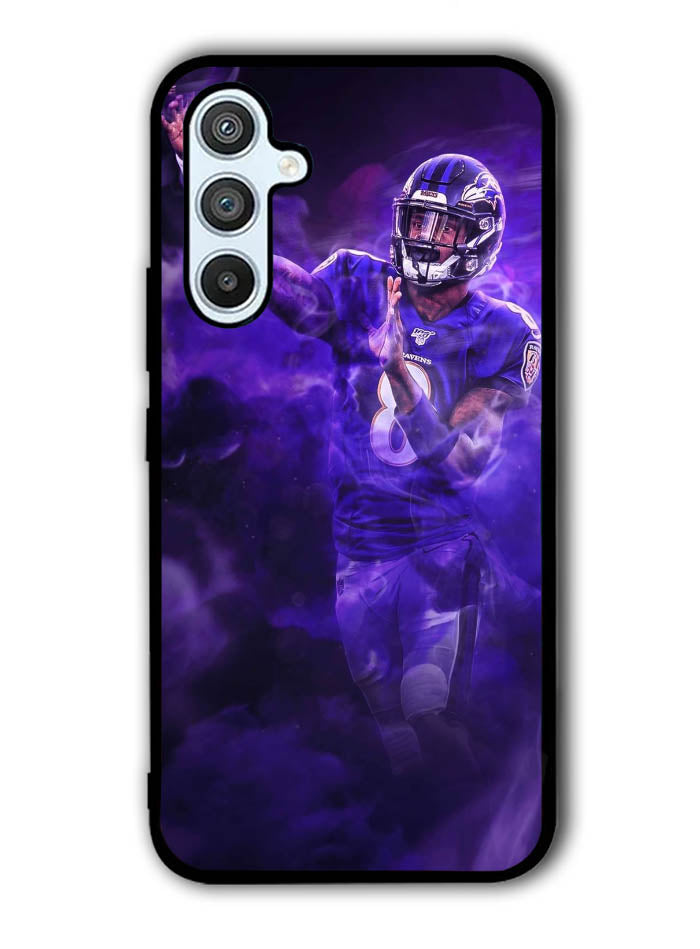 Lamar Jackson Smoke Samsung Galaxy A54 5G Case