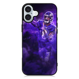 Lamar Jackson Smoke iPhone 16 Case