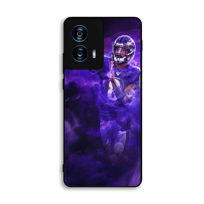 Lamar Jackson Smoke Motorola Moto G Power 5G 2024 Case OV2528