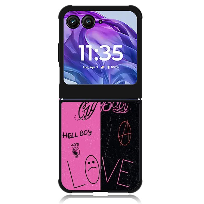 Lil Peep Tattoos Motorola Moto Razr Plus 2024 , Moto Razr+ 2024 Case