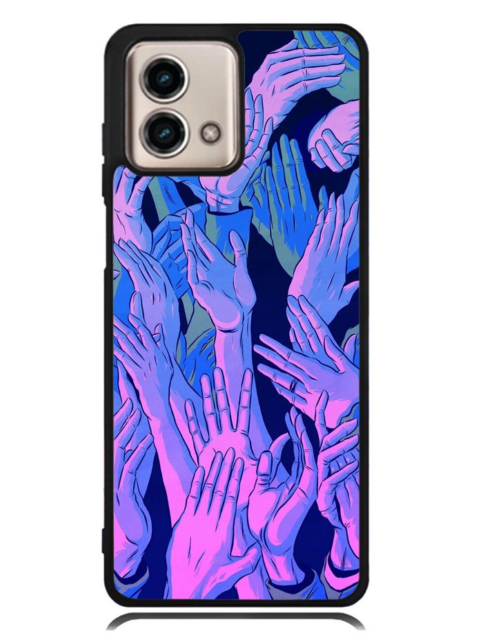 Vaporwave Wallpaper Hands Motorola Moto G Stylus 5G 2023 Case OV7748