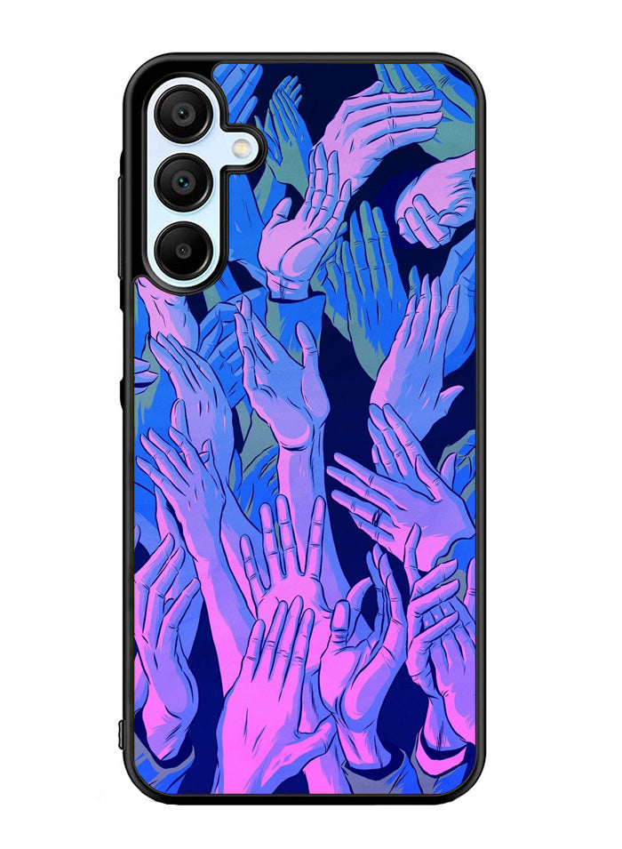 Vaporwave Wallpaper Hands Samsung Galaxy A35 5G Case OV7748