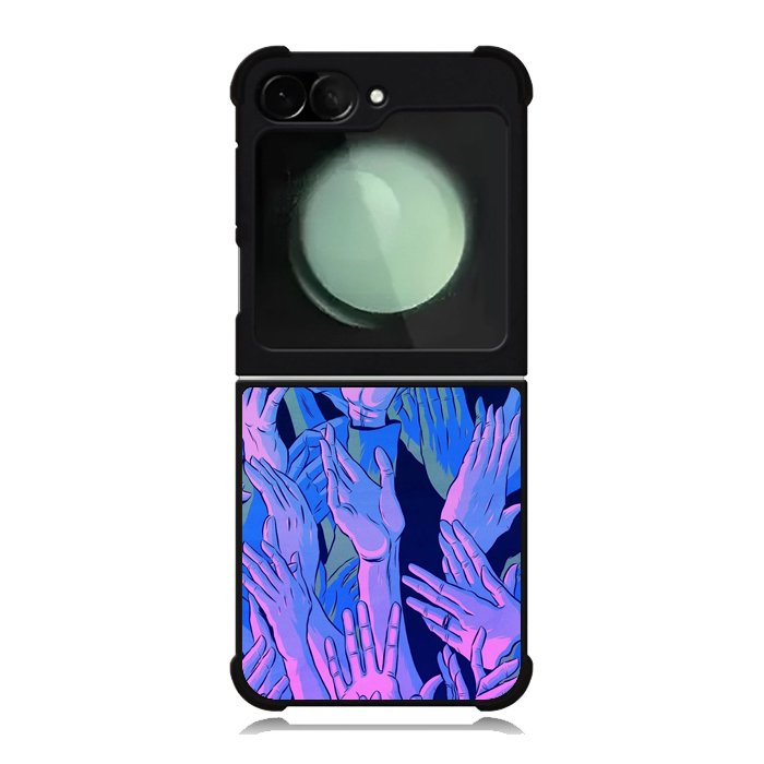 Vaporwave Wallpaper Hands Samsung Galaxy Z Flip 6 5G 2024 Case OV7748