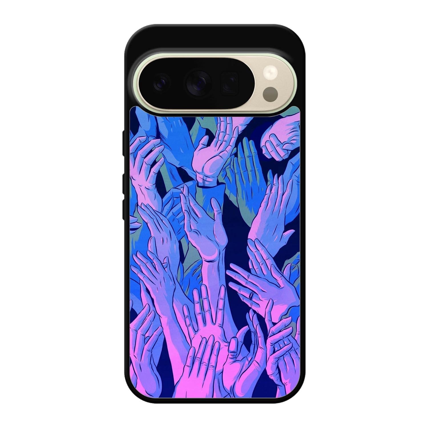 Vaporwave Wallpaper Hands Google Pixel 10 Pro XL Case QC7748