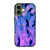 Vaporwave Wallpaper Hands iPhone 17 Case QC7748