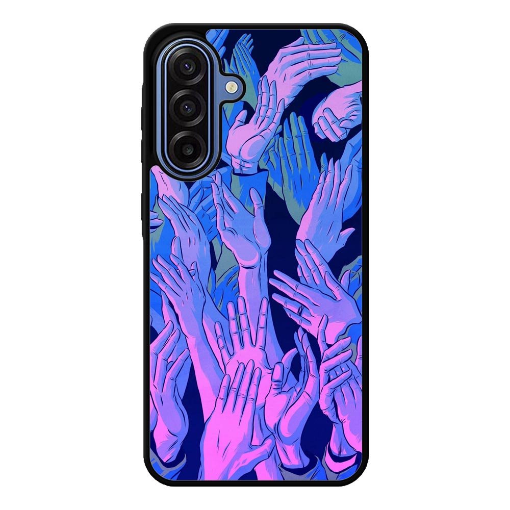 Vaporwave Wallpaper Hands Samsung Galaxy A17 Case QC7748