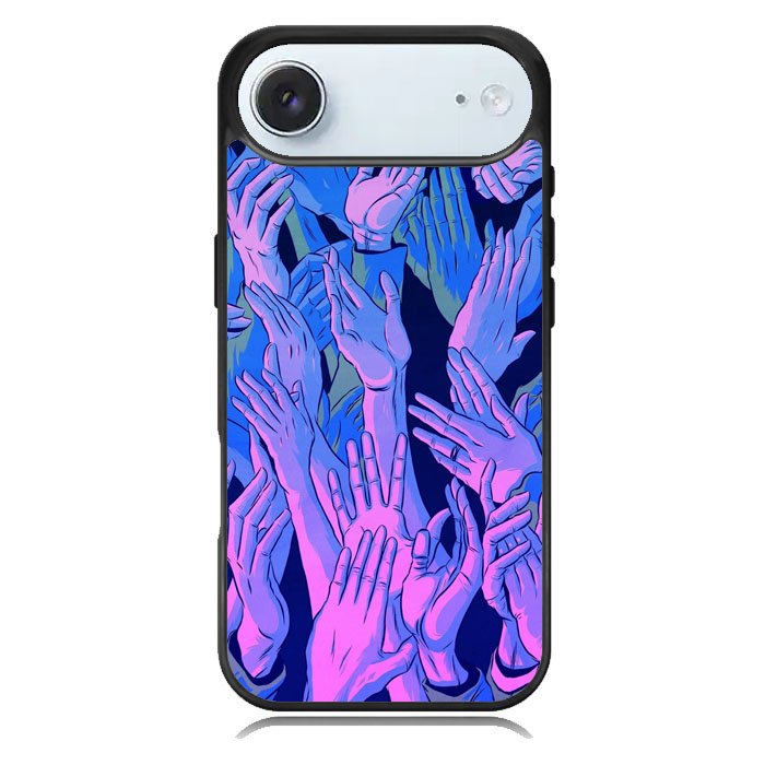 Vaporwave Wallpaper Hands iPhone 17 Air Case OV7748