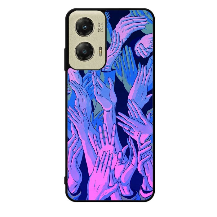 Vaporwave Wallpaper Hands Motorola Moto G Stylus 5G 2024 Case OV7748