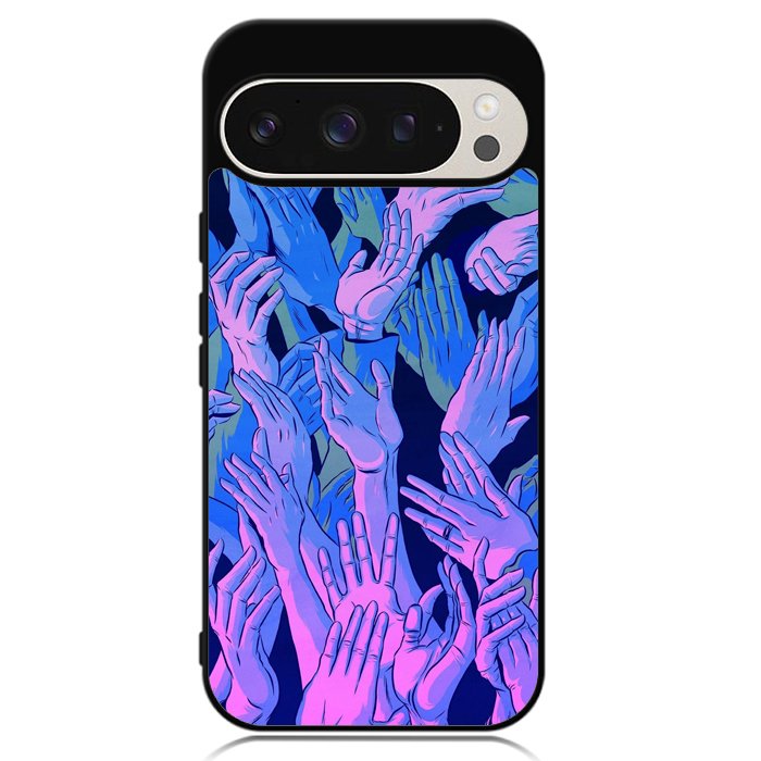 Vaporwave Wallpaper Hands Google Pixel 9 Pro XL Case OV7748