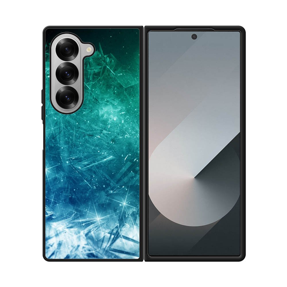 Green Blue Ice Samsung Galaxy Z Fold 7 5G Case QC8306