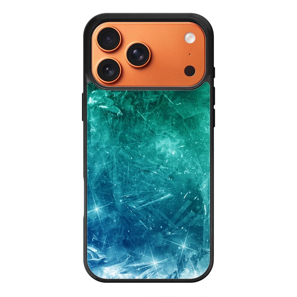Green Blue Ice iPhone 17 Pro Case QC8306