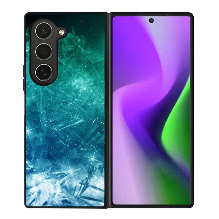 Green Blue Ice Samsung Galaxy Z Fold 6 5G 2024 Case OV8306