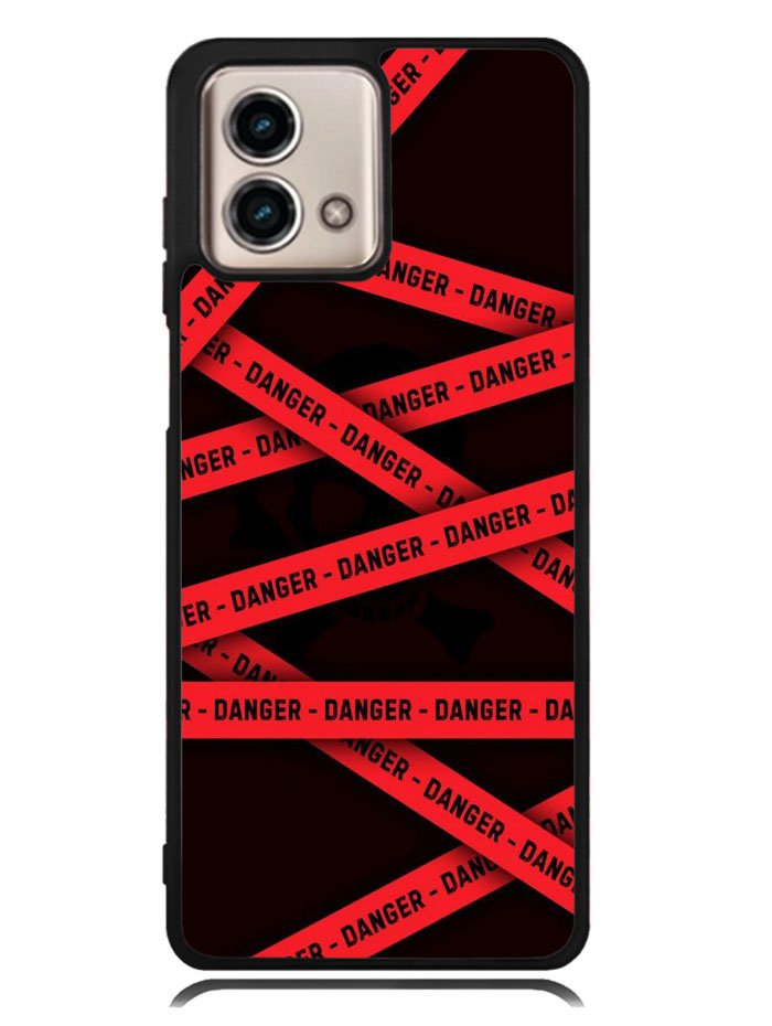 Red Danger Tape Motorola Moto G Stylus 5G 2023 Case OV9533