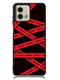 Red Danger Tape Motorola Moto G Stylus 5G 2023 Case OV9533