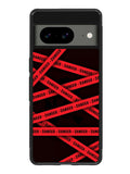 Red Danger Tape Google Pixel 8A Case QC9533