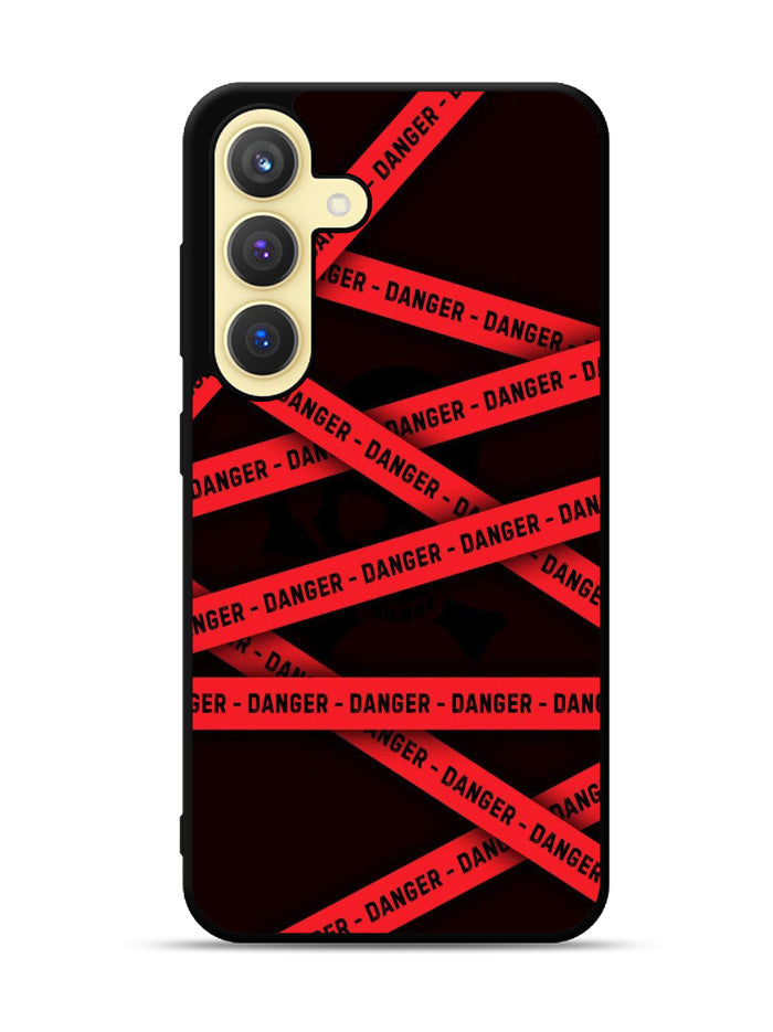 Red Danger Tape Samsung Galaxy S25 Plus 5G , Samsung Galaxy S25+ 5G Case OV9533