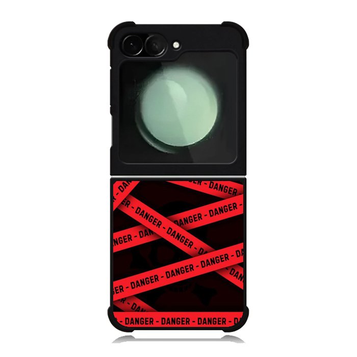 Red Danger Tape Samsung Galaxy Z Flip 6 5G 2024 Case OV9533
