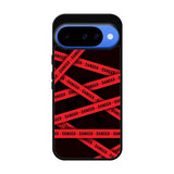 Red Danger Tape Google Pixel 10 Case QC9533