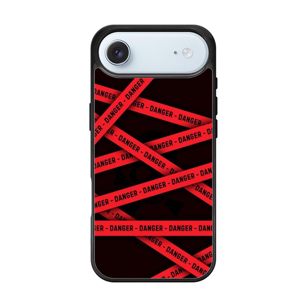 Red Danger Tape iPhone Air Case QC9533