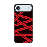 Red Danger Tape iPhone Air Case QC9533