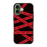 Red Danger Tape iPhone 17 Case QC9533