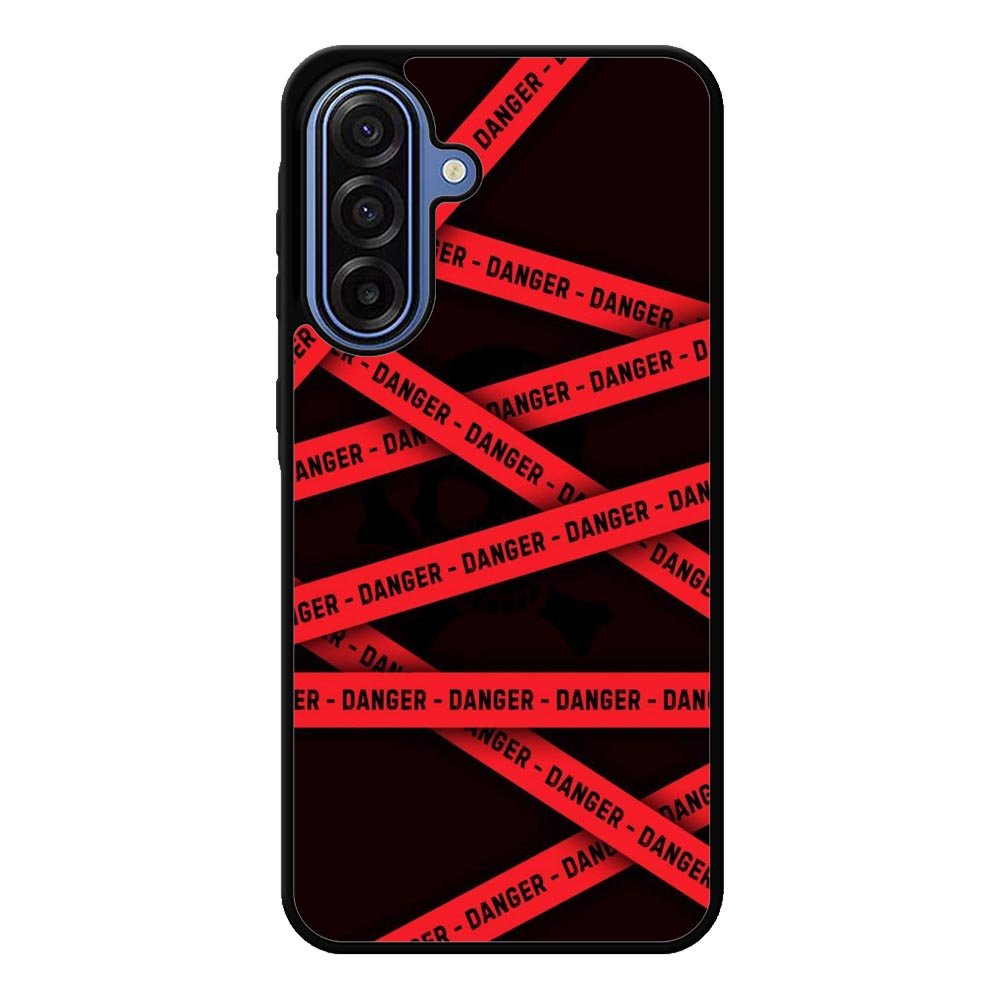 Red Danger Tape Samsung Galaxy A17 Case QC9533
