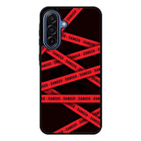 Red Danger Tape Samsung Galaxy A17 Case QC9533