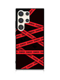 Red Danger Tape Samsung Galaxy S23 Ultra 5G Case QC9533