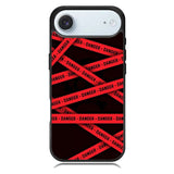 Red Danger Tape iPhone 17 Air Case OV9533