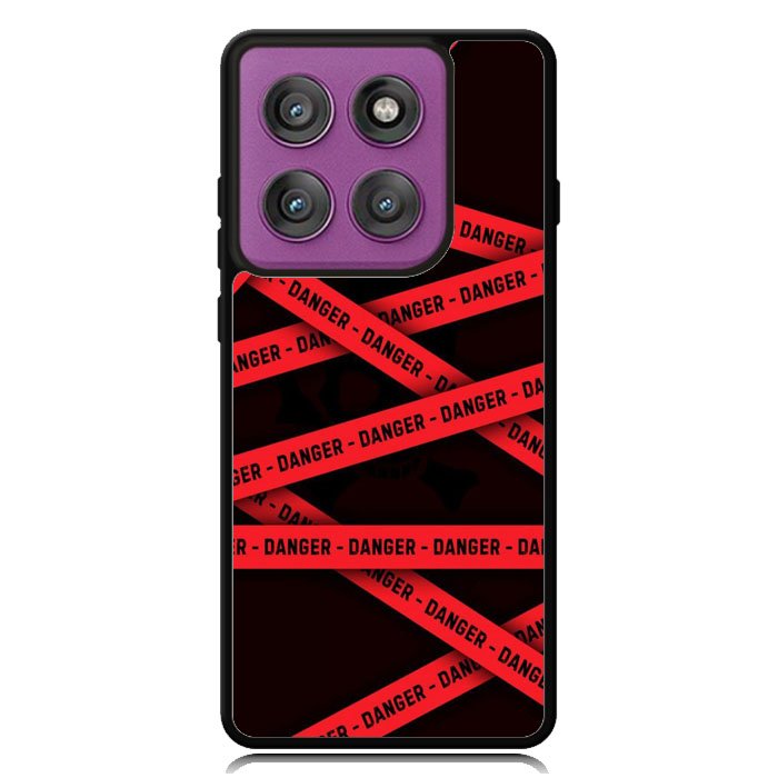 Red Danger Tape Motorola Moto Edge 2025 | Moto Edge 60 Fusion | Moto Edge 60 Pro Case OV9533