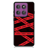 Red Danger Tape Motorola Moto Edge 2025 | Moto Edge 60 Fusion | Moto Edge 60 Pro Case OV9533
