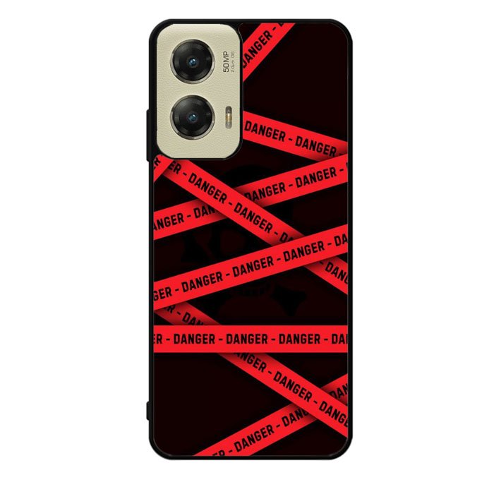 Red Danger Tape Motorola Moto G Stylus 5G 2024 Case OV9533