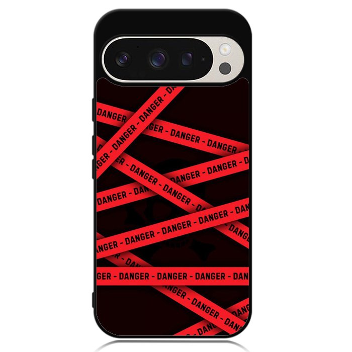 Red Danger Tape Google Pixel 9 | Pixel 9 Pro Case OV9533