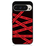 Red Danger Tape Google Pixel 9 Pro XL Case OV9533