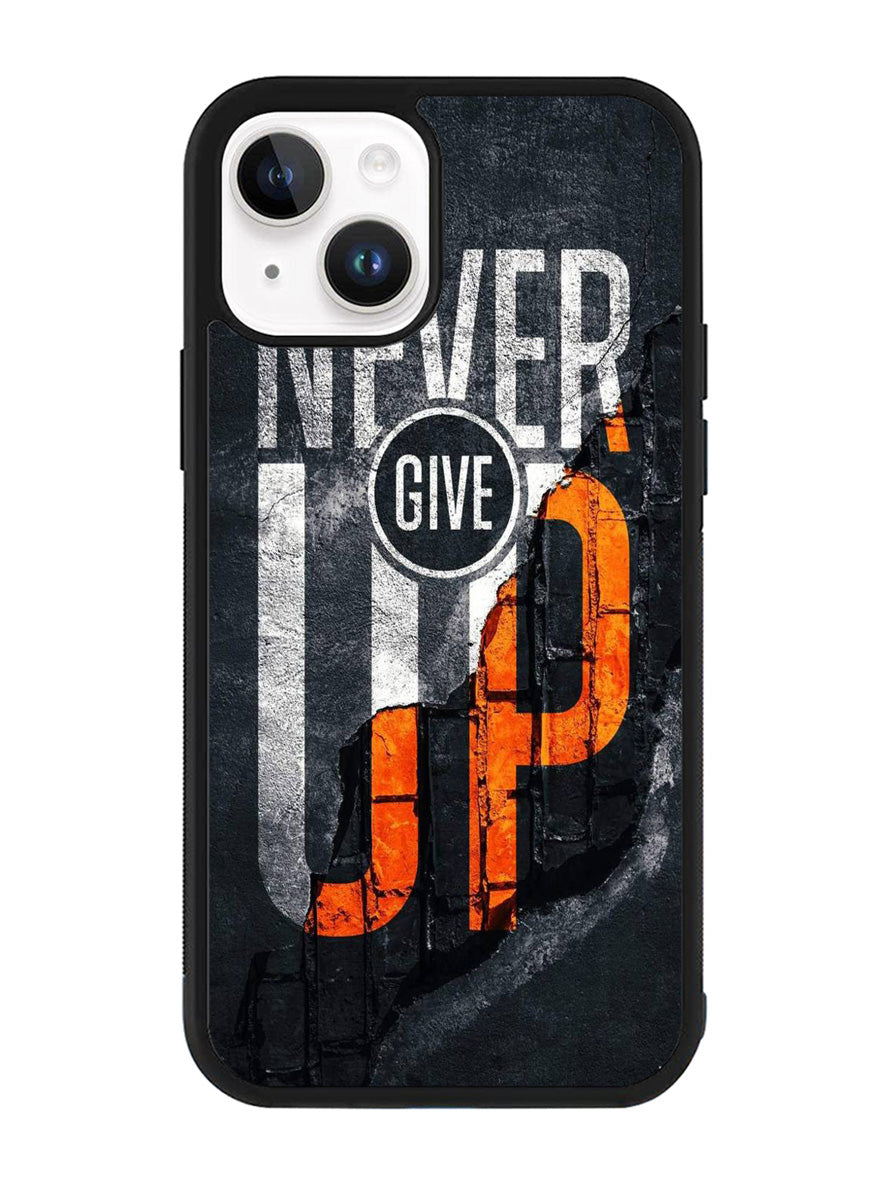 Never give up iPhone 14 Case QC9529