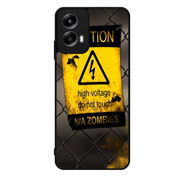 Caution Motorola Moto G Play 2024 Case OV9519