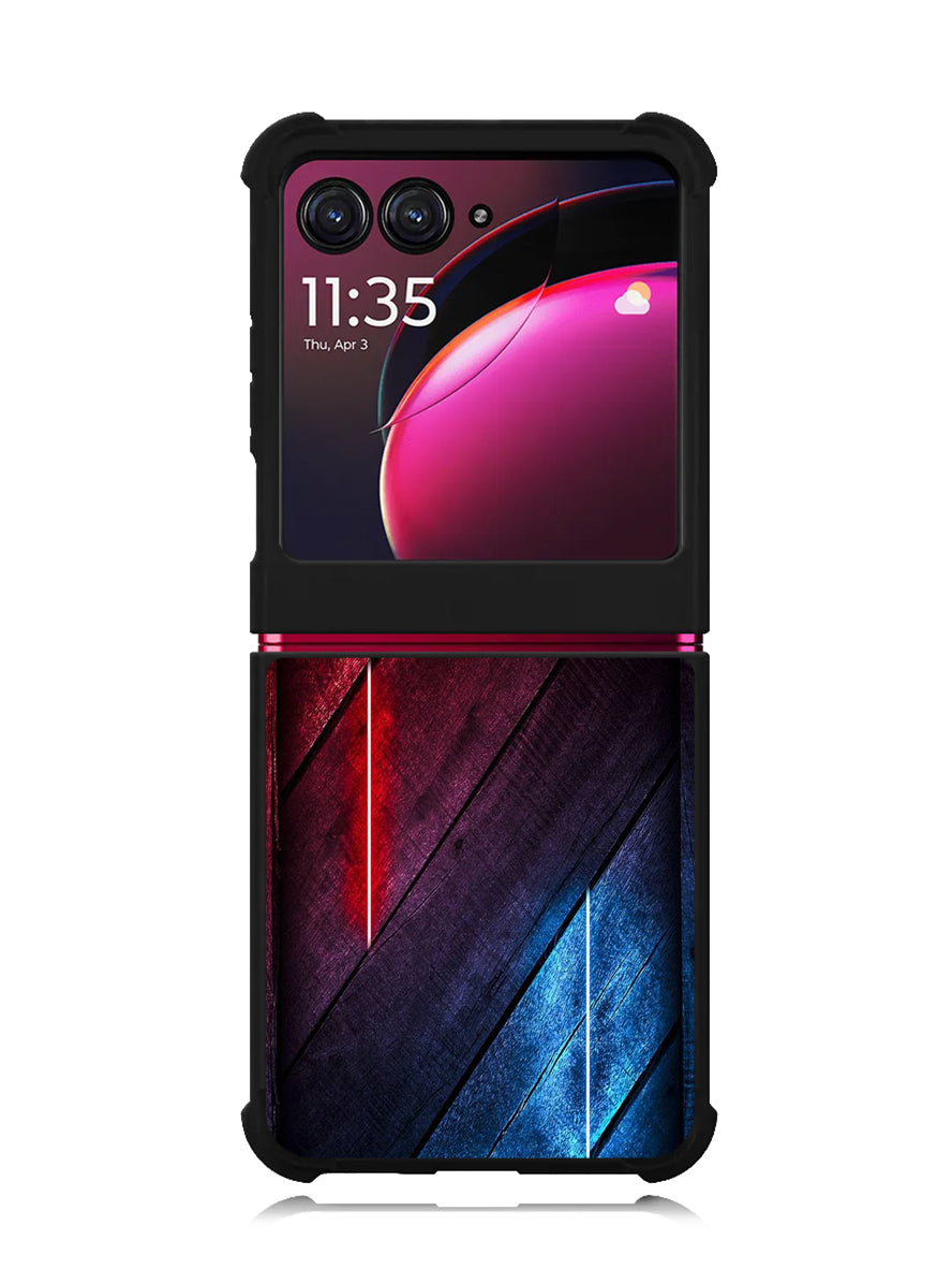 Red and blue Motorola Moto Razr Plus 2023 , Moto Razr+ 2023 Case OV9532