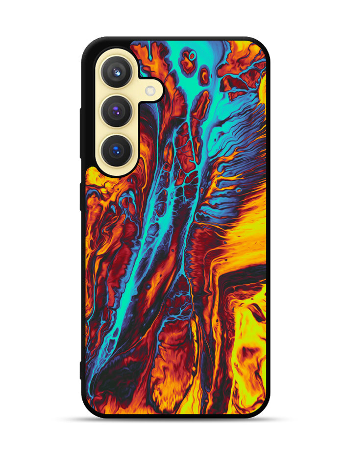 Orange And Blue Fluid Samsung Galaxy S25 Plus 5G , Samsung Galaxy S25+ 5G Case OV9586