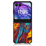 Orange And Blue Fluid Motorola Moto Razr Plus 2024 , Moto Razr+ 2024 Case OV9586