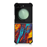 Orange And Blue Fluid Samsung Galaxy Z Flip 6 5G 2024 Case OV9586