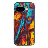 Orange And Blue Fluid Google Pixel 10A Case OV9586