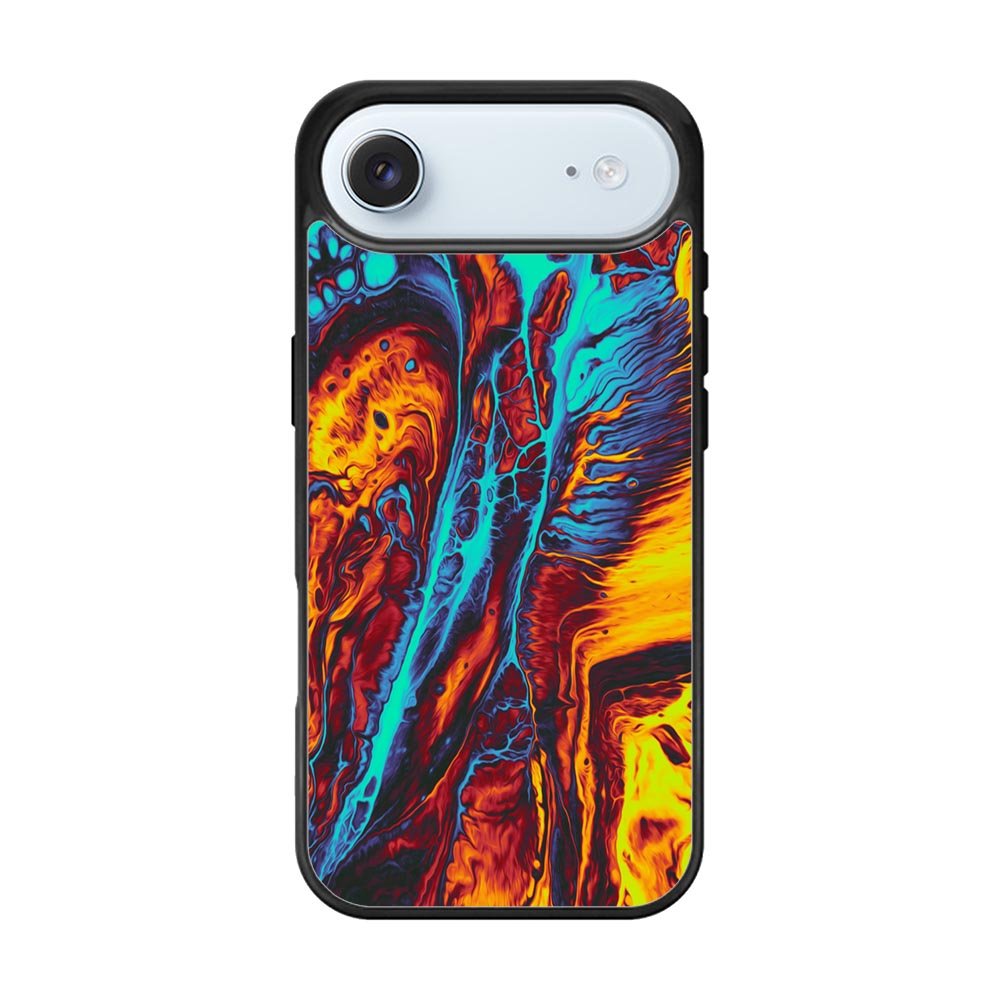 Orange And Blue Fluid iPhone Air Case QC9586