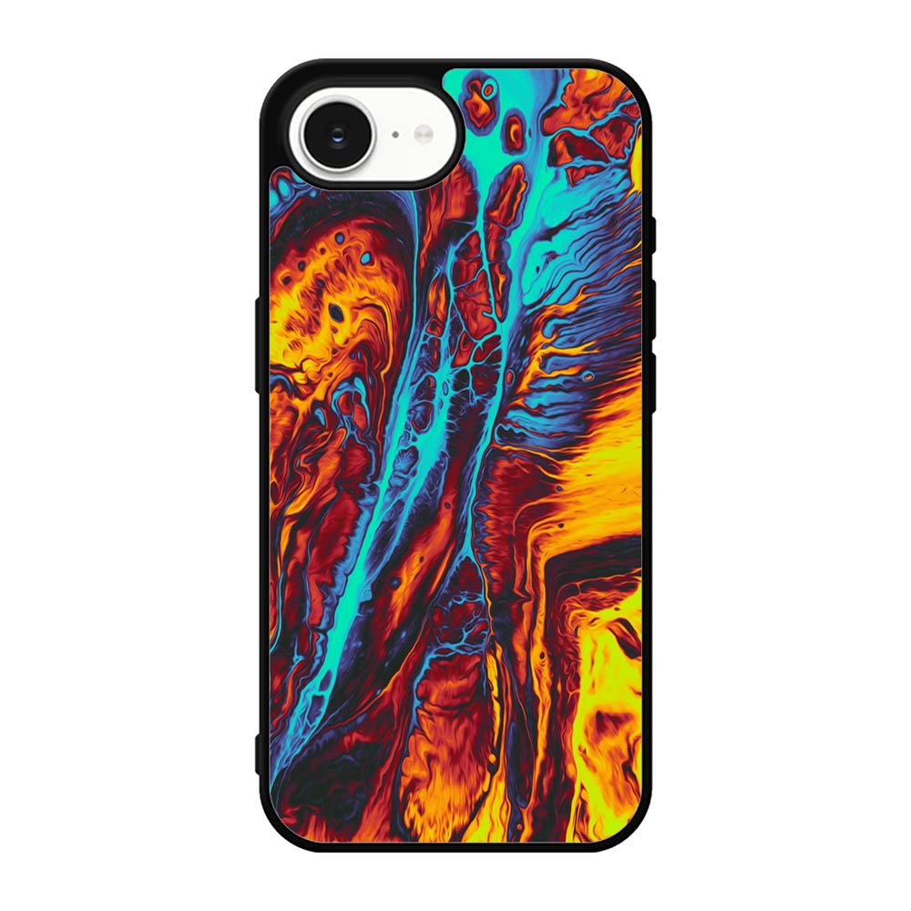 Orange And Blue Fluid iPhone 17e Case OV9586