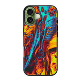 Orange And Blue Fluid iPhone 17 Case QC9586