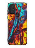 Orange And Blue Fluid Motorola Moto G Pure 2021 , Moto G Power 2022 Case OV9586
